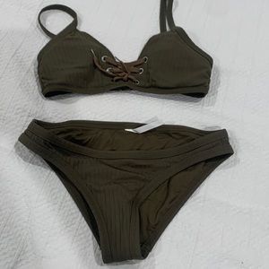 Seafolly lace up bikini set